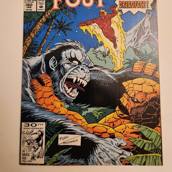 The Fantastic Four #360 (1992) Marvel Comics, 1st App of Dreadface, NM - Picture 2 of 14